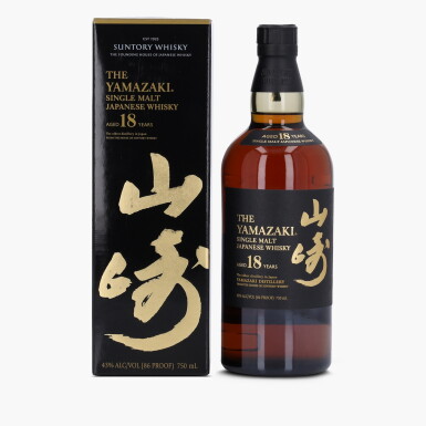 View full screen - View 1 of Lot 2118. The Yamazaki 18 Year Old 43.0 abv NV (1 Bottle 75cl).