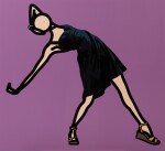 Caterina dancing in black dress