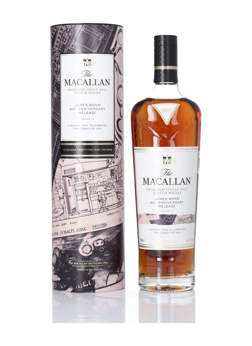 View full screen - View 1 of Lot 61. The Macallan James Bond 60th Anniversary Decade III 43.7 abv NV (1 BT 70cl).