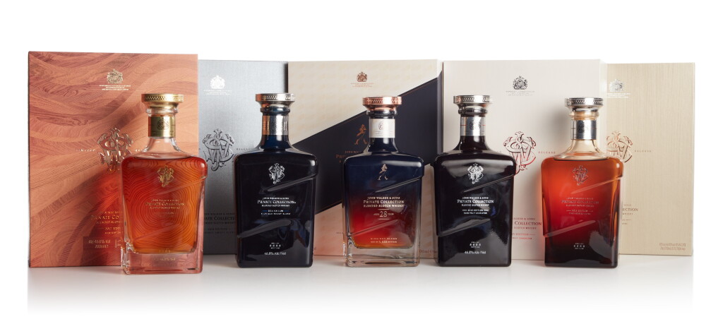 View full screen - View 1 of Lot 56. Johnnie Walker Private Collection 2014-2018 NV (5 Bottles 75cl).