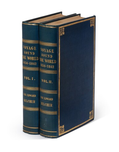View full screen - View 1 of Lot 59. Belcher | Narrative of a voyage round the world, 1843.
