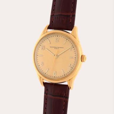 View full screen - View 1 of Lot 268. A yellow gold wristwatch | Circa 1965.