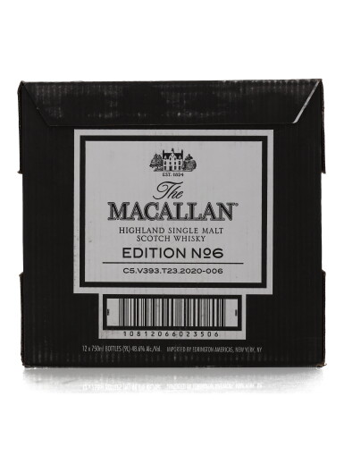 View full screen - View 1 of Lot 30. The Macallan Edition No.6 48.6 abv NV (12 BT 75cl).