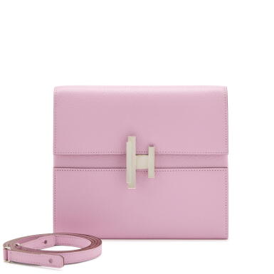 View full screen - View 1 of Lot 94. Mauve Sylvestre Chèvre Cinhetic To Go Wallet Palladium Hardware, 2019.