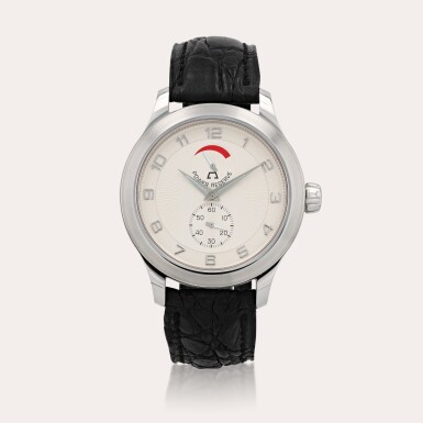 View full screen - View 1 of Lot 455. Power Reserve Opera Meccana, reference 5002 Montre bracelet en acier avec indication de réserve de marche | Stainless steel wristwatch with power reserve indication Vers 2010 | Circa 2010.