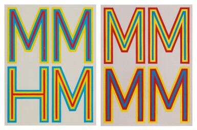 View full screen - View 1 of Lot 252. TAUBA AUERBACH | MM-HM/MM-MM.