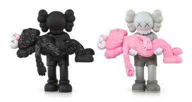 View full screen - View 1 of Lot 11. KAWS | GONE (GREY/ BLACK) (TWO WORKS)(灰/黑)(兩件作品).