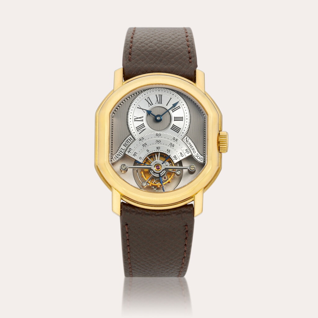 View full screen - View 1 of Lot 2150. A pink gold tourbillon wristwatch, Circa 1995 | 粉紅金陀飛輪腕錶,約1995年製.