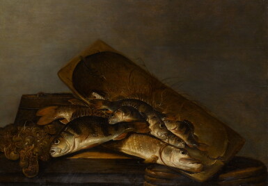 View full screen - View 1 of Lot 35. PIETER DE PUTTER | Still life of fish.