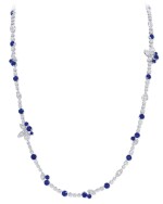 GRAFF | SAPPHIRE AND DIAMOND 'RHYTHM' NECKLACE-BRACELET COMBINATION 格拉夫 | 藍寶石配鑽石「Rhythm」項鏈 / 手鏈