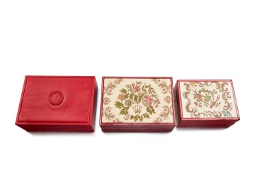 View full screen - View 1 of Lot 8172. A set of three presentation boxes, Circa 1960 and 1990 | 勞力士 | 一套三個盒子,約1960年及1990年製.