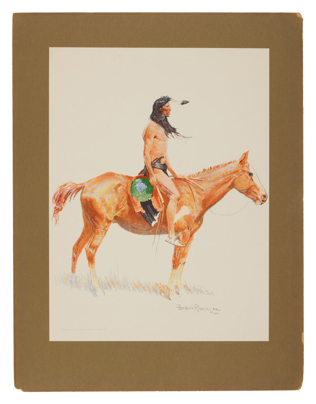 View full screen - View 1 of Lot 1041. Remington, Frederic | "...the Frontier glows before us once more in living flesh and blood...".