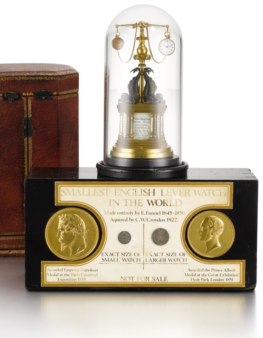View full screen - View 1 of Lot 74. EDWARD FUNNELL, BRIGHTON | 'THE GREAT EXHIBITION MINIATURE LEVER WATCH' .