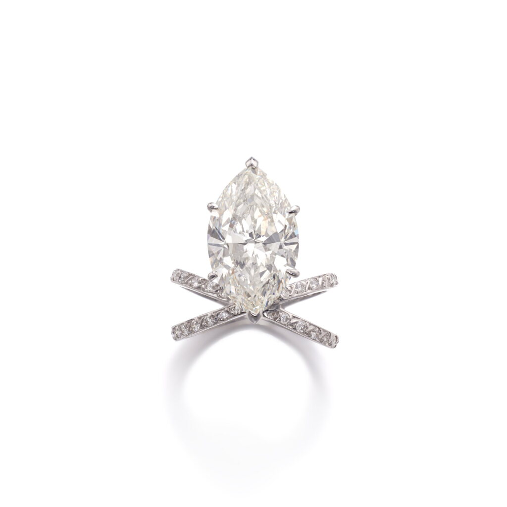 View full screen - View 1 of Lot 523. Diamond ring | 鑽石戒指.