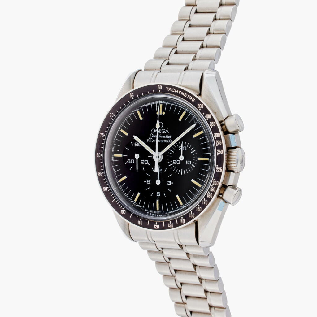 View full screen - View 1 of Lot 37. Omega Speedmaster Professional | A stainless steel chronograph wristwatch with bracelet, Circa 1990 | Reference 3590.50.00 .
