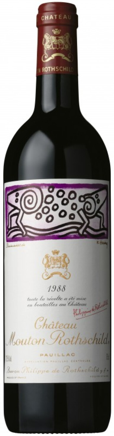 View full screen - View 1 of Lot 110. Château Mouton Rothschild 1988 (8 BT).