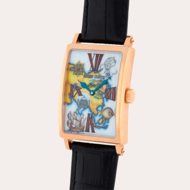 View full screen - View 1 of Lot 355. Much More 'Asia', Reference M34 57 5 | A limited edition pink gold wristwatch with enamel dial | Circa 2003.