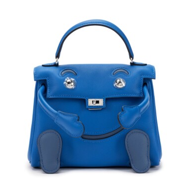 View full screen - View 1 of Lot 34. Bleu Zellige and Bleu Agate Swift Kelly Doll Quelle Idole Palladium Hardware, 2019.