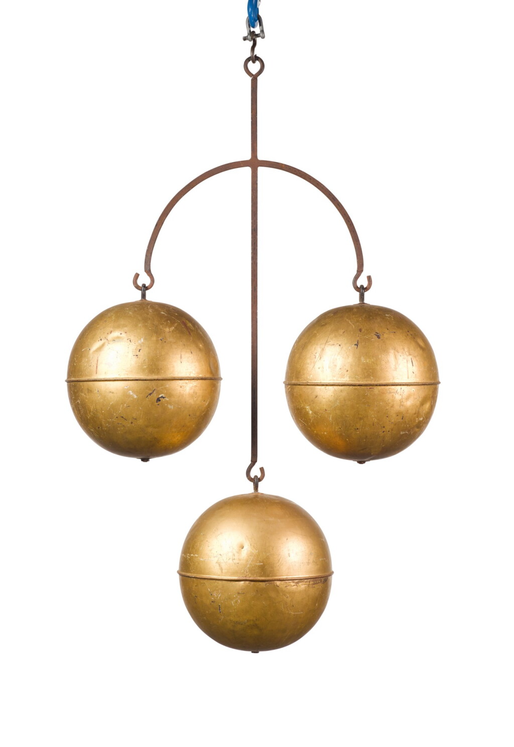 View full screen - View 1 of Lot 84. A VICTORIAN CAST-IRON AND GILT-COPPER PAWNBROKERS SIGN, 19TH CENTURY.