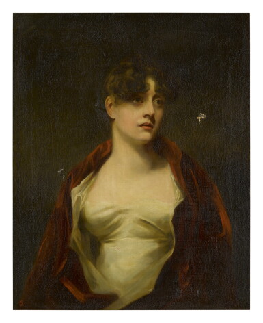 View full screen - View 1 of Lot 290. STUDIO OF SIR HENRY RAEBURN, R.A., P.R.S.A. | PORTRAIT OF MS. MARGARITTA MACDONALD, MRS. ROBERT SCOTT MONCRIEFF (1779-1824), HALF LENGTH.