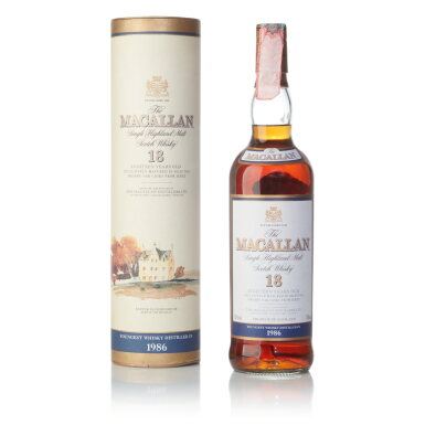 View full screen - View 1 of Lot 34. The Macallan 18 Year Old Sherry Oak 43.0 abv 1986 (1 Bottle 70cl).