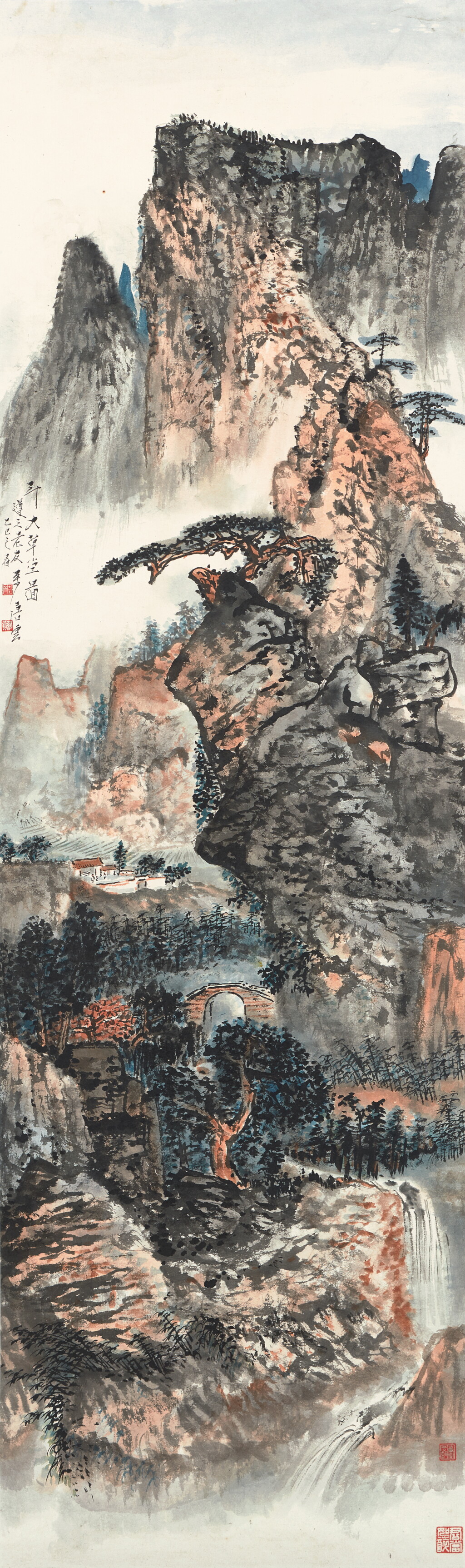View full screen - View 1 of Lot 3161. 唐雲 斗大草堂圖 | Tang Yun, Studio Amid Seclusive Mountains.