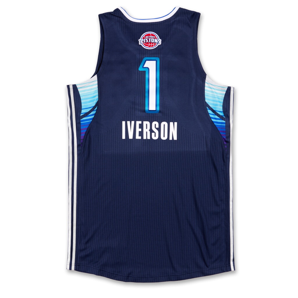 View full screen - View 1 of Lot 109. Allen Iverson 2009 All-Star Jersey All-Star East Blue | Final All-Star Game.