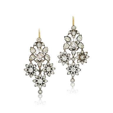 View full screen - View 1 of Lot 20. Diamond earrings.