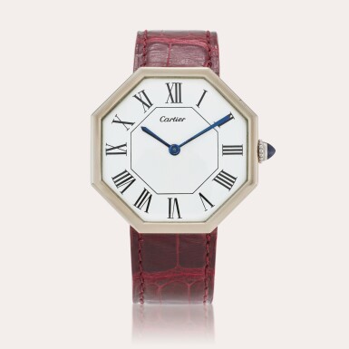 View full screen - View 1 of Lot 69. Grande Octagonal | An exceptionally rare white gold octagonal wristwatch, 1971.