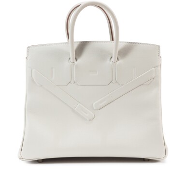 View full screen - View 1 of Lot 622. Limited Edition Gris Perle Swift Shadow Birkin 25, 2022.