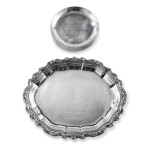 Kathryn Crosby: Two Silver-Plated Personalized Trays, Second Half of 20th Century