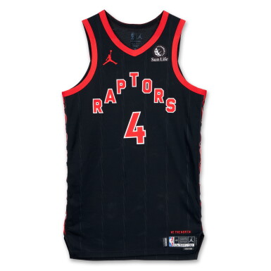 View full screen - View 1 of Lot 166. Scottie Barnes Toronto Raptors 2024-2025 Emirates NBA Cup Game Worn Statement Edition Jersey | 35 Points.