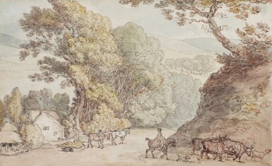 View full screen - View 1 of Lot 159. A rural landscape, possibly Cornwall.