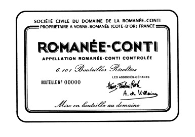 View full screen - View 1 of Lot 1063. Romanée Conti 1999 Domaine de la Romanée-Conti (1 BT).