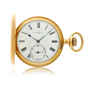 View full screen - View 1 of Lot 120. A yellow gold hunting cased watch, Made in 1890.