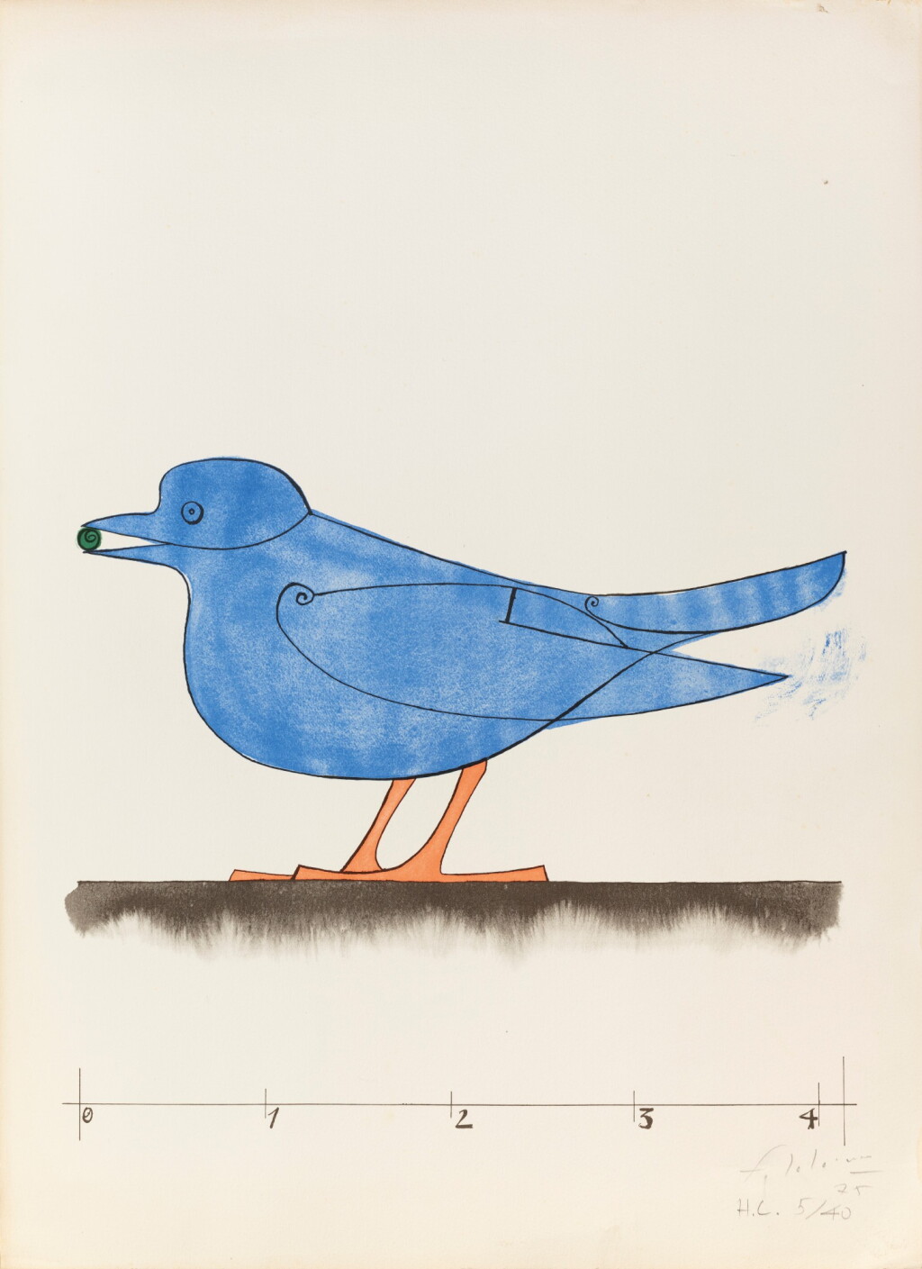 View full screen - View 1 of Lot 71. Oiseau bleu.