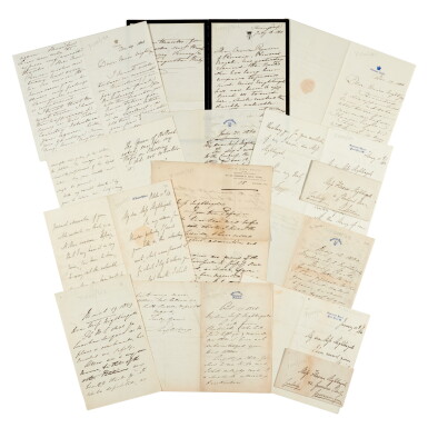 View full screen - View 1 of Lot 268. Florence Nightingale | Small archive of c.155 letters addressed to Nightingale by various correspondents, 1854-70.