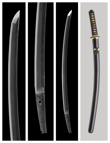 View full screen - View 1 of Lot 40. A wakizashi | Attributed to Rai Kunisue | Kamakura period, 13th century.