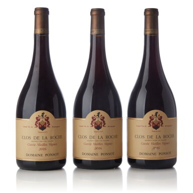 View full screen - View 1 of Lot 977. Clos de la Roche Vieilles Vignes 2016 Domaine Ponsot (3 MAG).