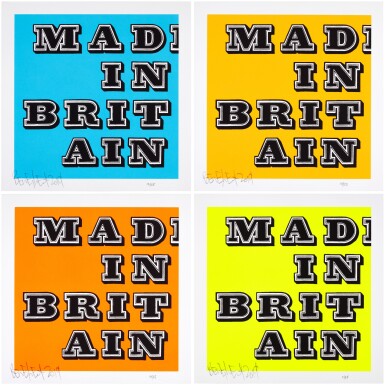 View full screen - View 1 of Lot 340. Mad in Britain (Blue; Orange; Fluro Yellow; and Fluro Orange).