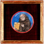 Illuminated Roundels, C14th | Three roundels from the margins of a Choirbook on vellum illuminated by Niccolò di Giacomo da Bologna, Italy (Bologna), c.1365