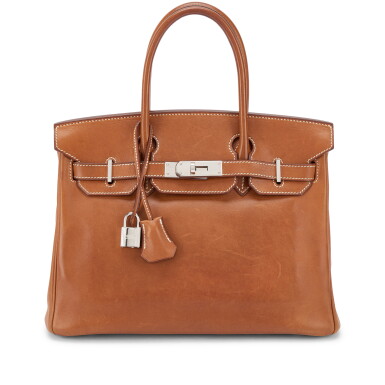 View full screen - View 1 of Lot 720. Fauve Barenia Birkin 30 Palladium Hardware, 2007.