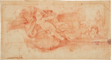 View full screen - View 1 of Lot 159. A group of putti on a cloud.