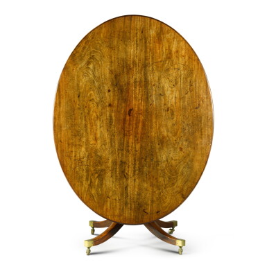 View full screen - View 1 of Lot 91. A George III mahogany oval breakfast table, circa 1775.