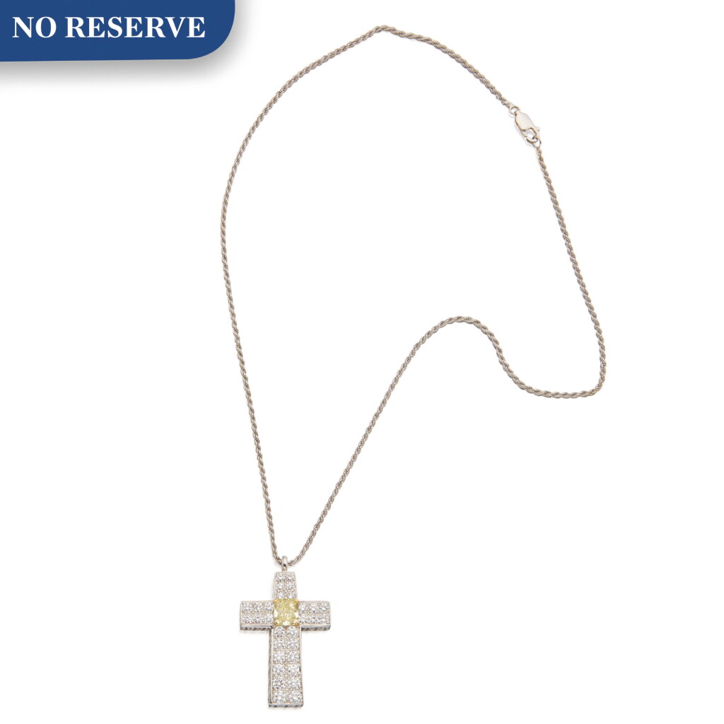 View full screen - View 1 of Lot 69. Graff | Diamond and Fancy Yellow Diamond Pendant-Necklace.