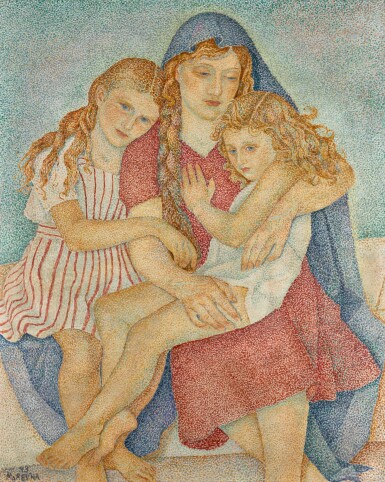 View full screen - View 1 of Lot 117. Mother and Children.