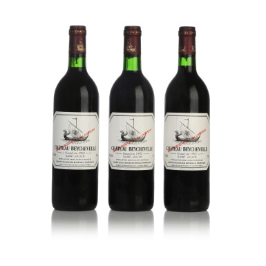 View full screen - View 1 of Lot 118. Château Beychevelle 1992 (3 BT).
