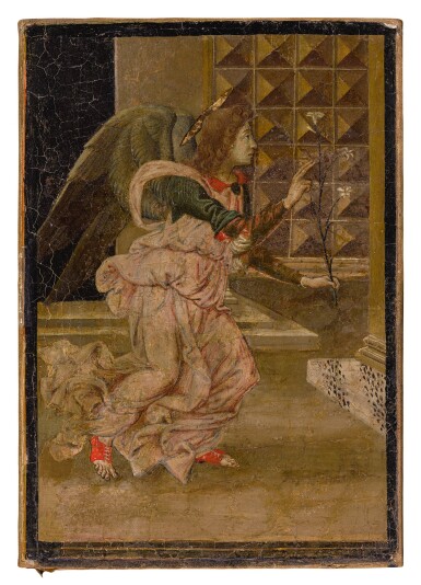 View full screen - View 1 of Lot 502. FLORENTINE SCHOOL, CIRCA 1480/90 | THE ANGEL GABRIEL.