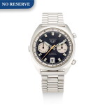 HEUER | CARRERA, REFERENCE 1153, A STAINLESS STEEL CHRONOGRAPH WRISTWATCH WITH DATE AND BRACELET, CIRCA 1970