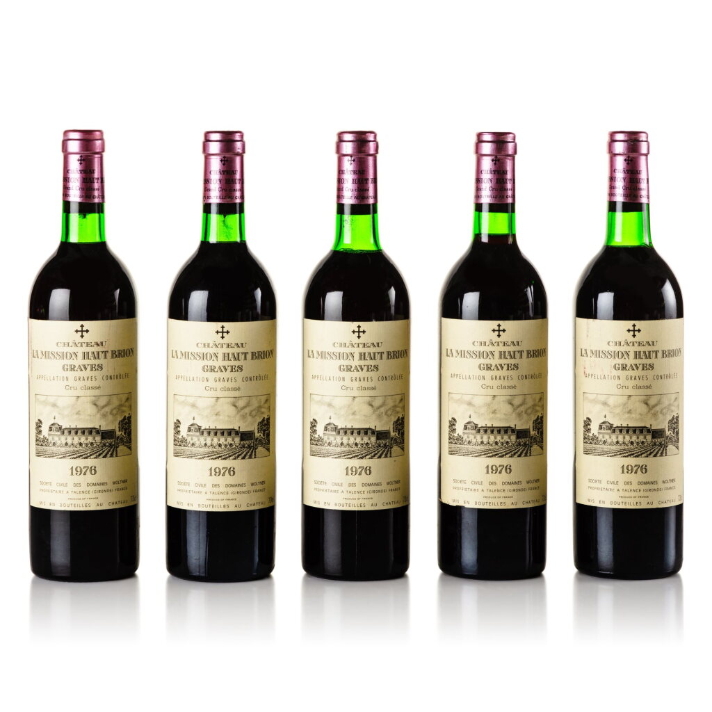 View full screen - View 1 of Lot 217. Château La Mission Haut-Brion 1976 (5 BT).